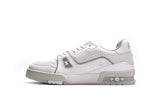 LOUIS VUITTON TRAINER " LITCHI PATTERN WHITE "