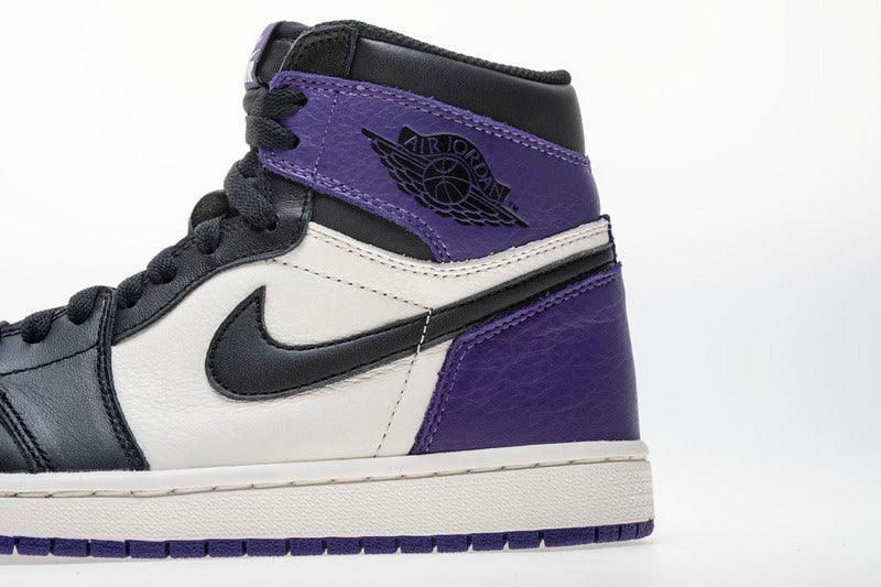 Purple and Black Air Jordan 1