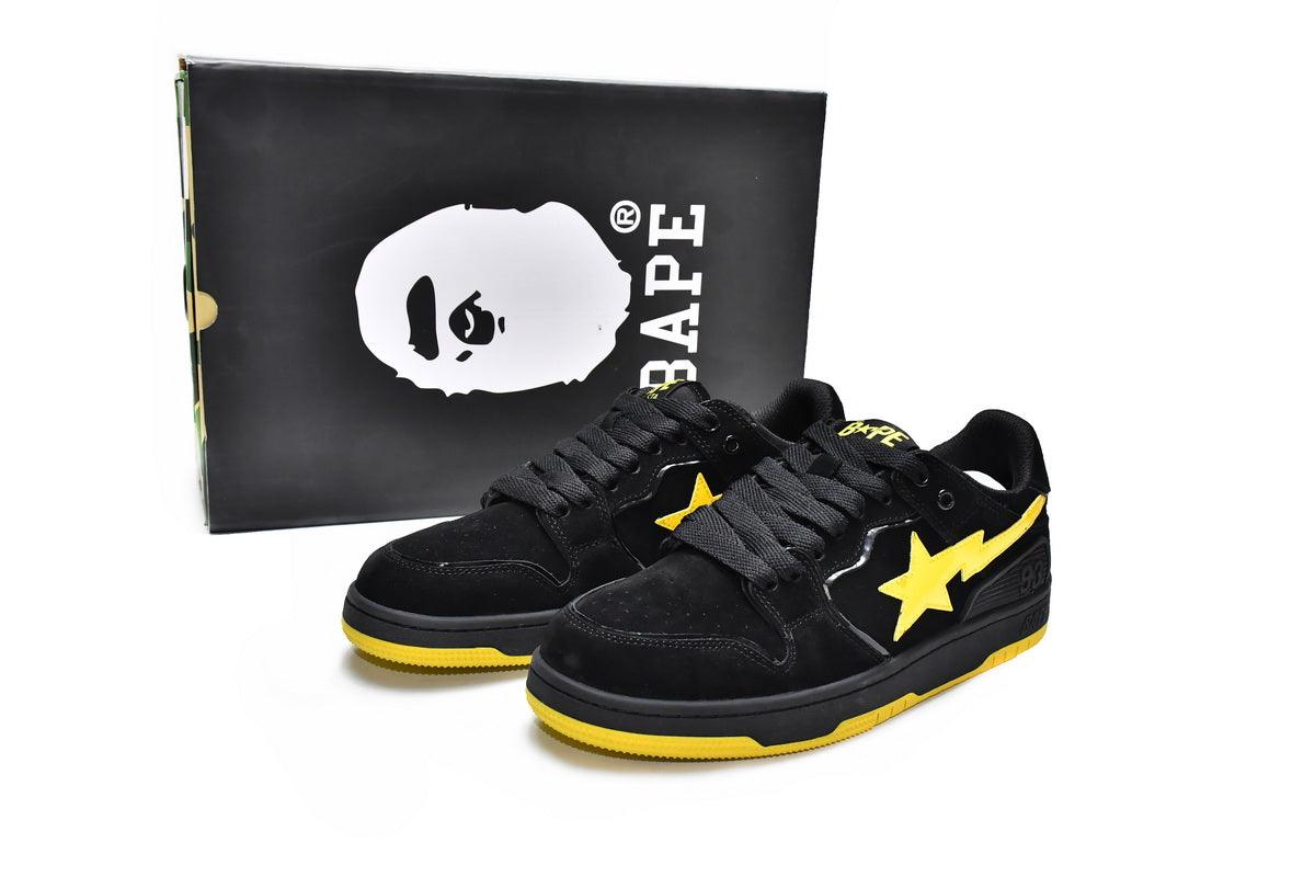 BAPE SK8 STA " BLACK ELECTRIC YELLOW "
