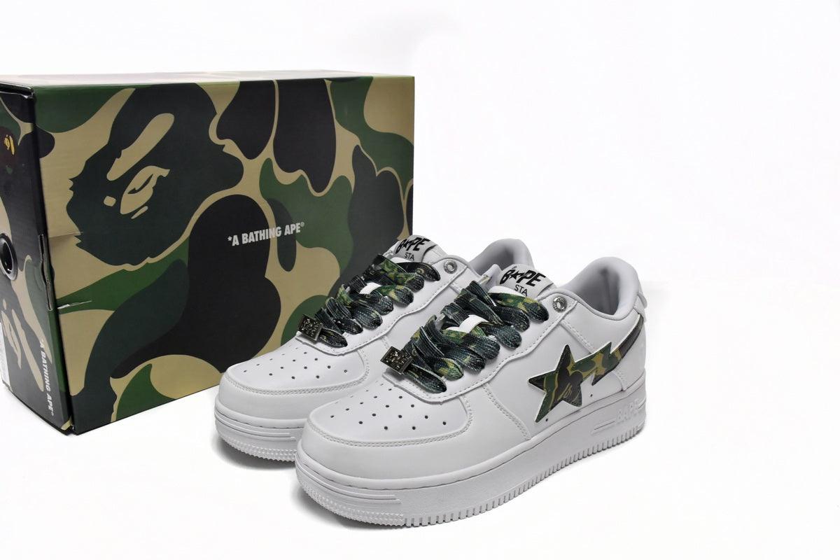 BAPE STA " CAMO WHITE GREEN "
