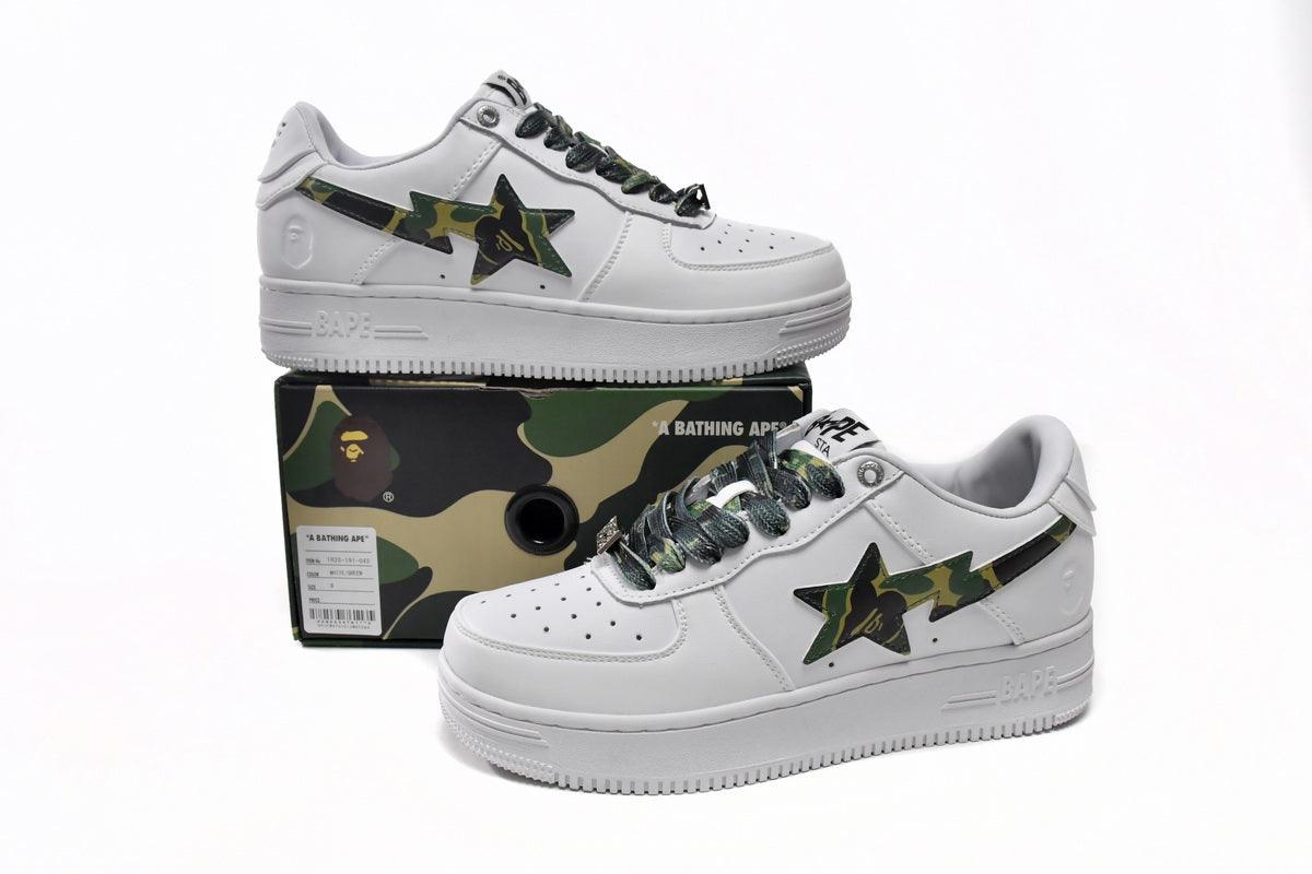 BAPE STA " CAMO WHITE GREEN "