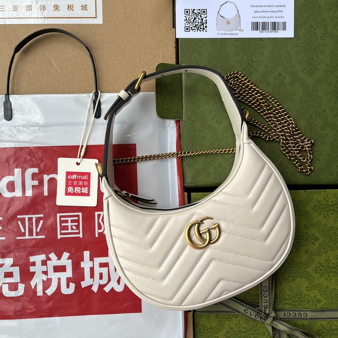 GUCCI MARMONT HALF MOON BAG