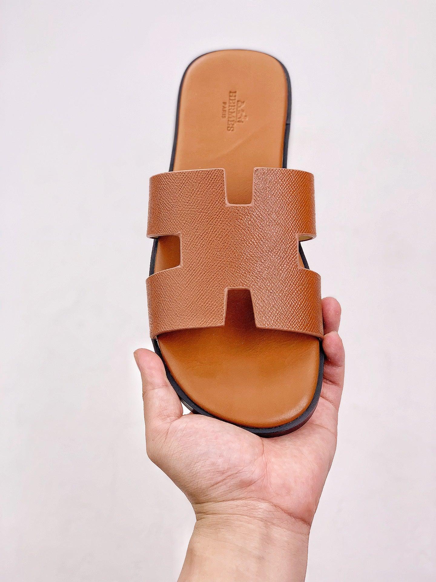 HERMES SLIPPERS *BROWN*