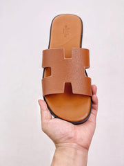 HERMES SLIPPERS *BROWN*