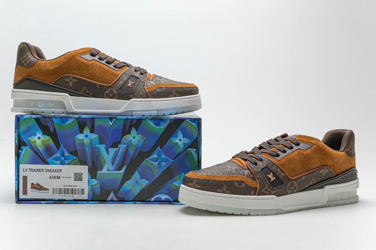 LOUIS VUITTON TRAINER " SUEDE MONOGRAM "