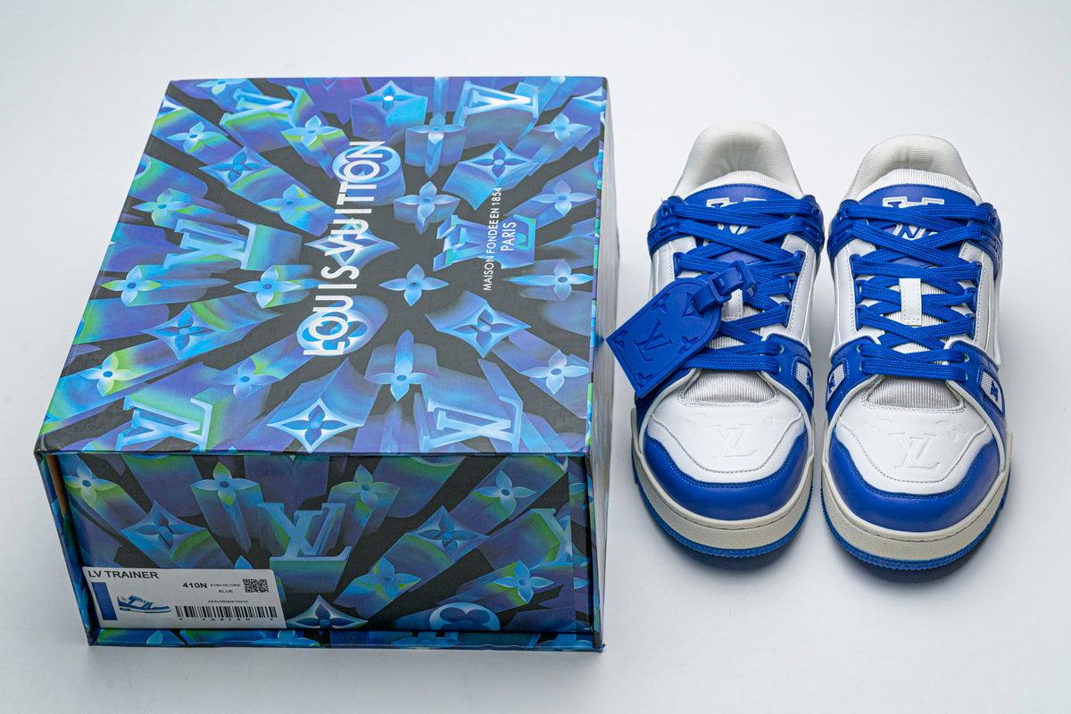 LOUIS VUITTON TRAINER " WHITE BLUE "