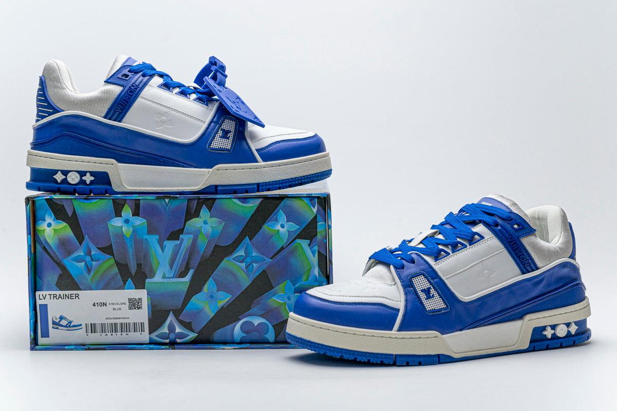 LOUIS VUITTON TRAINER " WHITE BLUE "