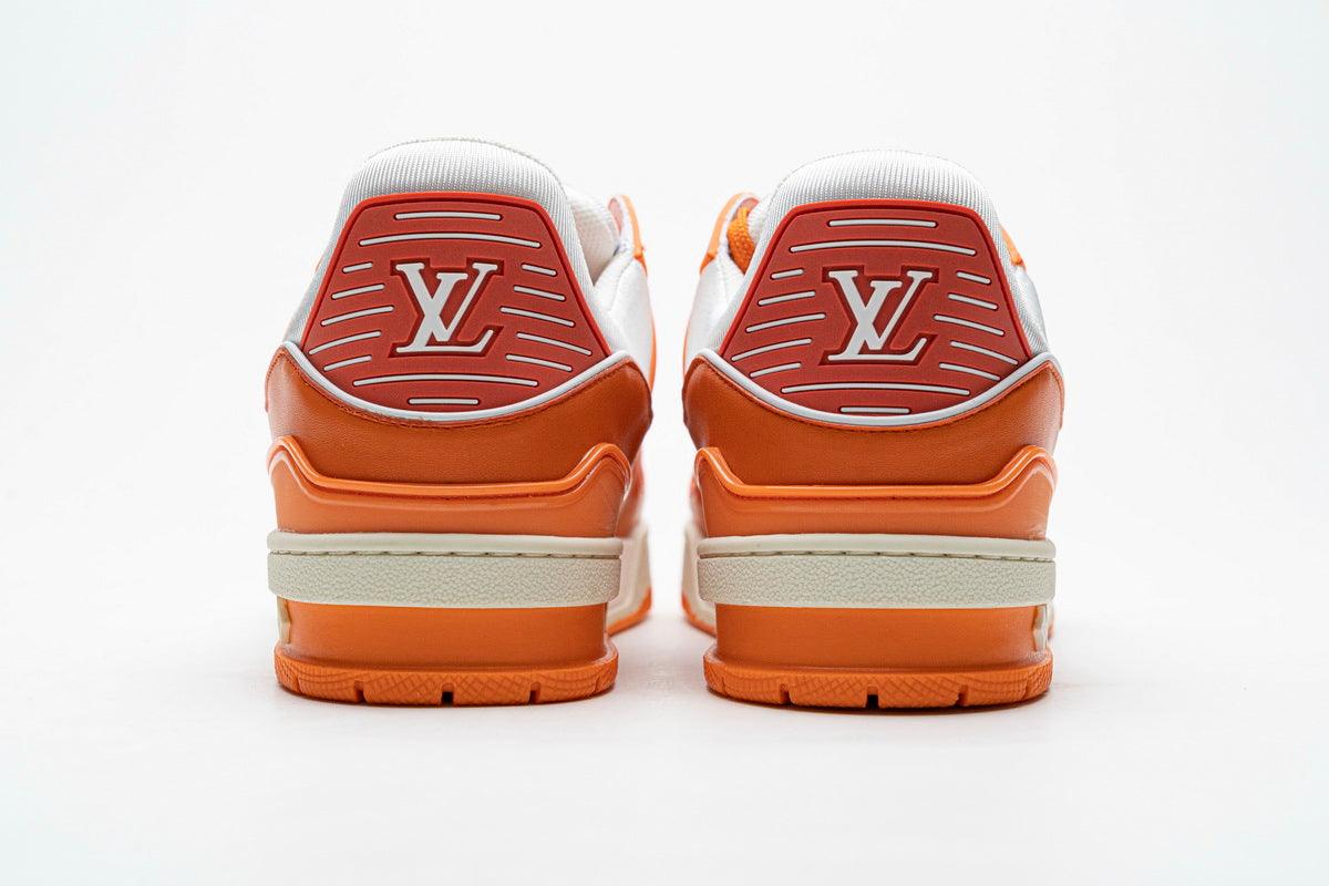 LOUIS VUITTON TRAINER " WHITE ORANGE "