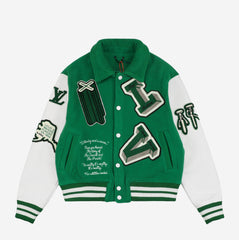 LOUIS VUITTON VARSITY JACKET 21FW *GREEN*
