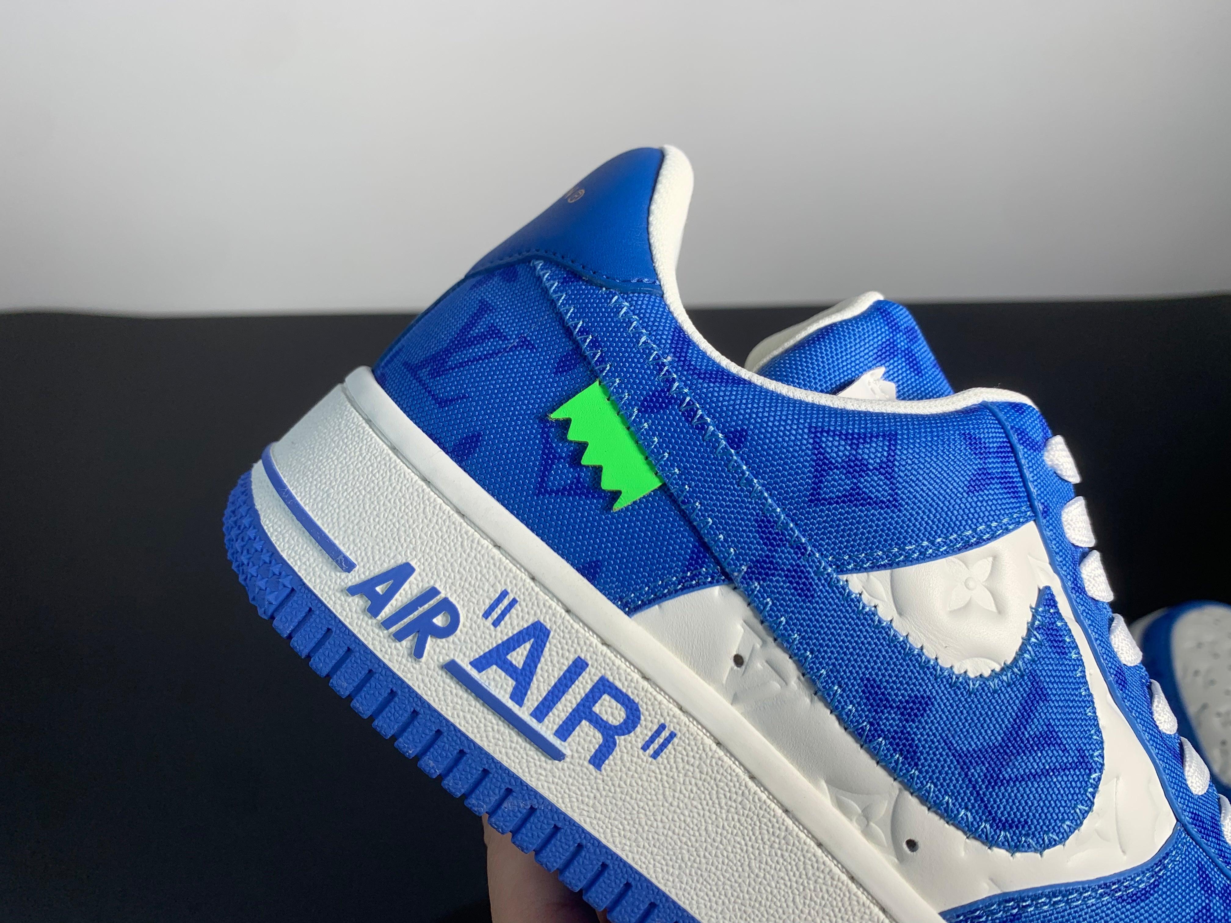 NIKE X OFF WHITE X LOUIS VUITTON - AIR FORCE 1 " WHITE ROYAL "