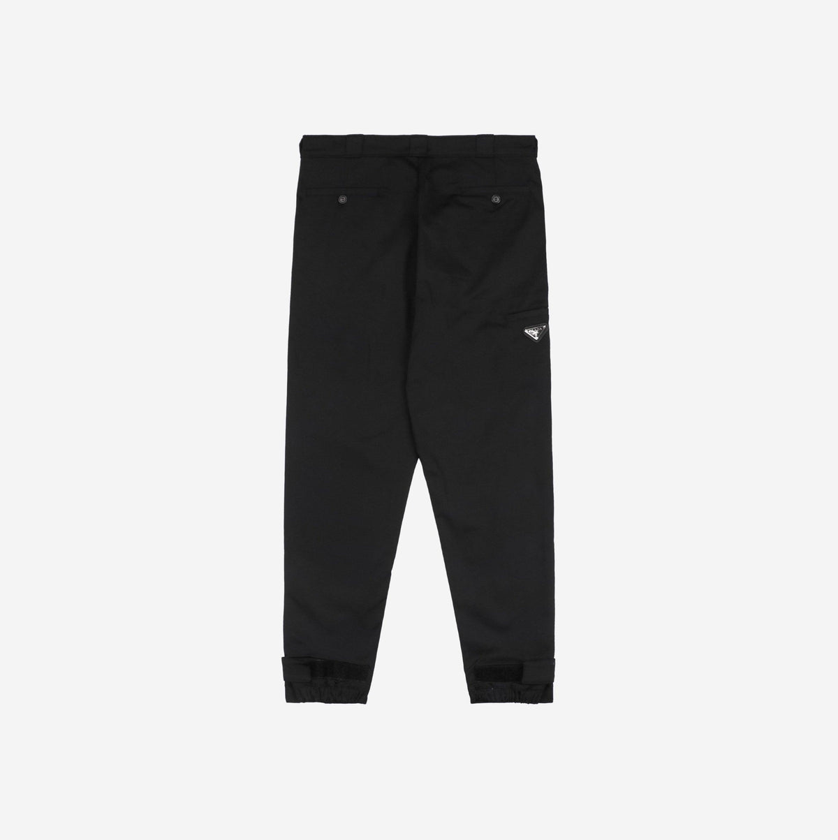 PRADA 22FW BLACK NYLON PANTS
