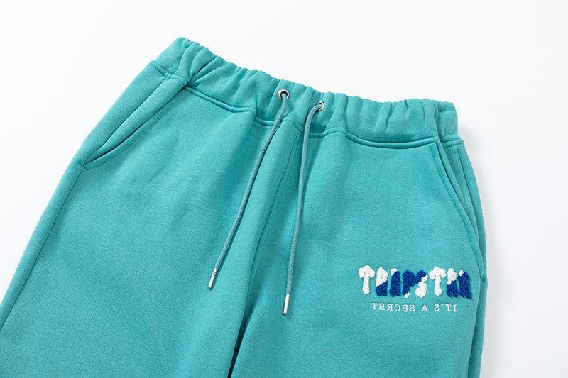 TRAPSTAR TRACKSUIT LOGO WHITE/BLUE *AQUAMARINE/BLUE*